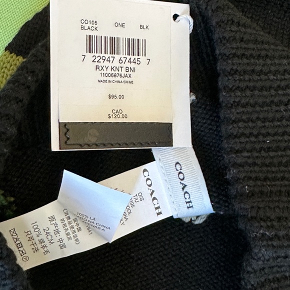 COACH REXY KNIT BEANIE:NWT REXY CO105 - Picture 5 of 5